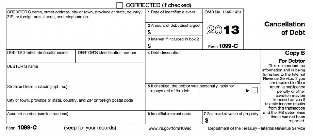 IRS Form 1099-C - Optima Tax Relief