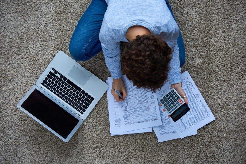 calculating taxes with calculator