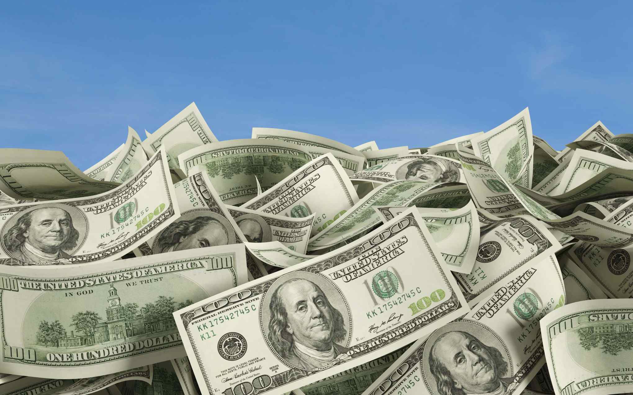 money pile